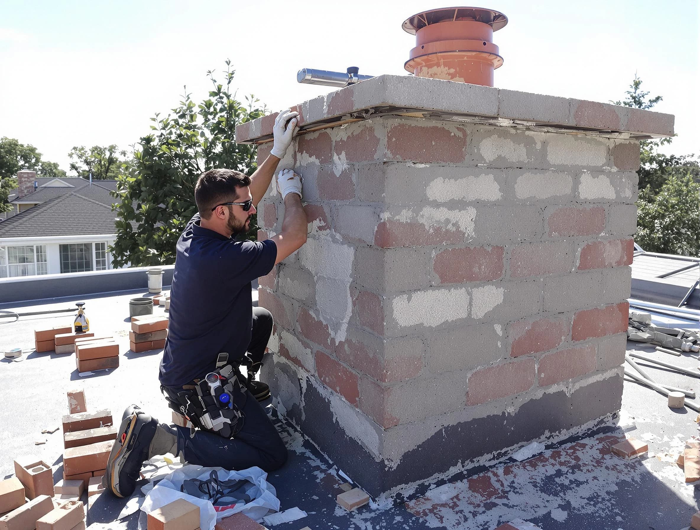 Advanced chimney repair process by Hempfield Chimney Sweep in Hempfield, PA