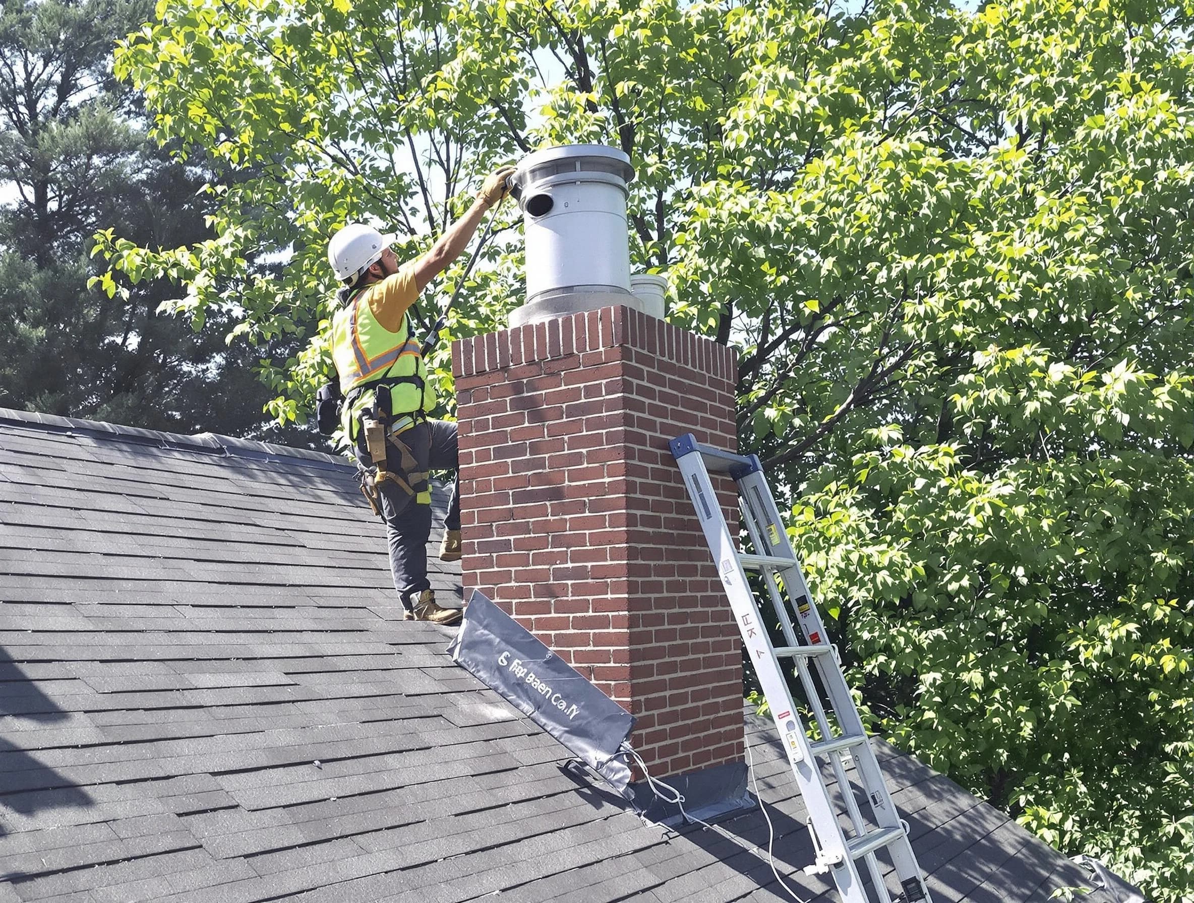Chimney liner inspection by Hempfield Chimney Sweep in Hempfield, PA