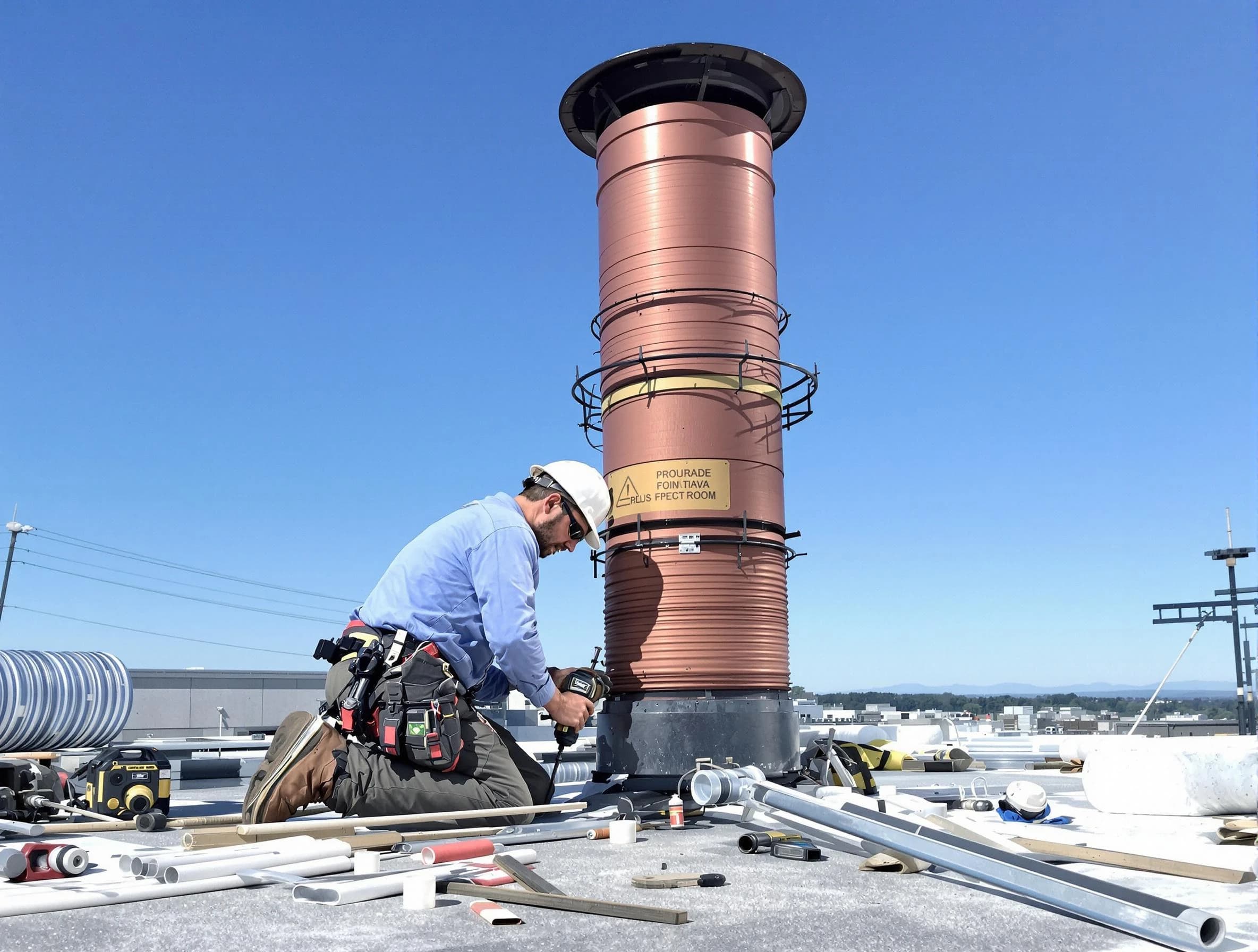 Installed chimney liner by Hempfield Chimney Sweep in Hempfield, PA