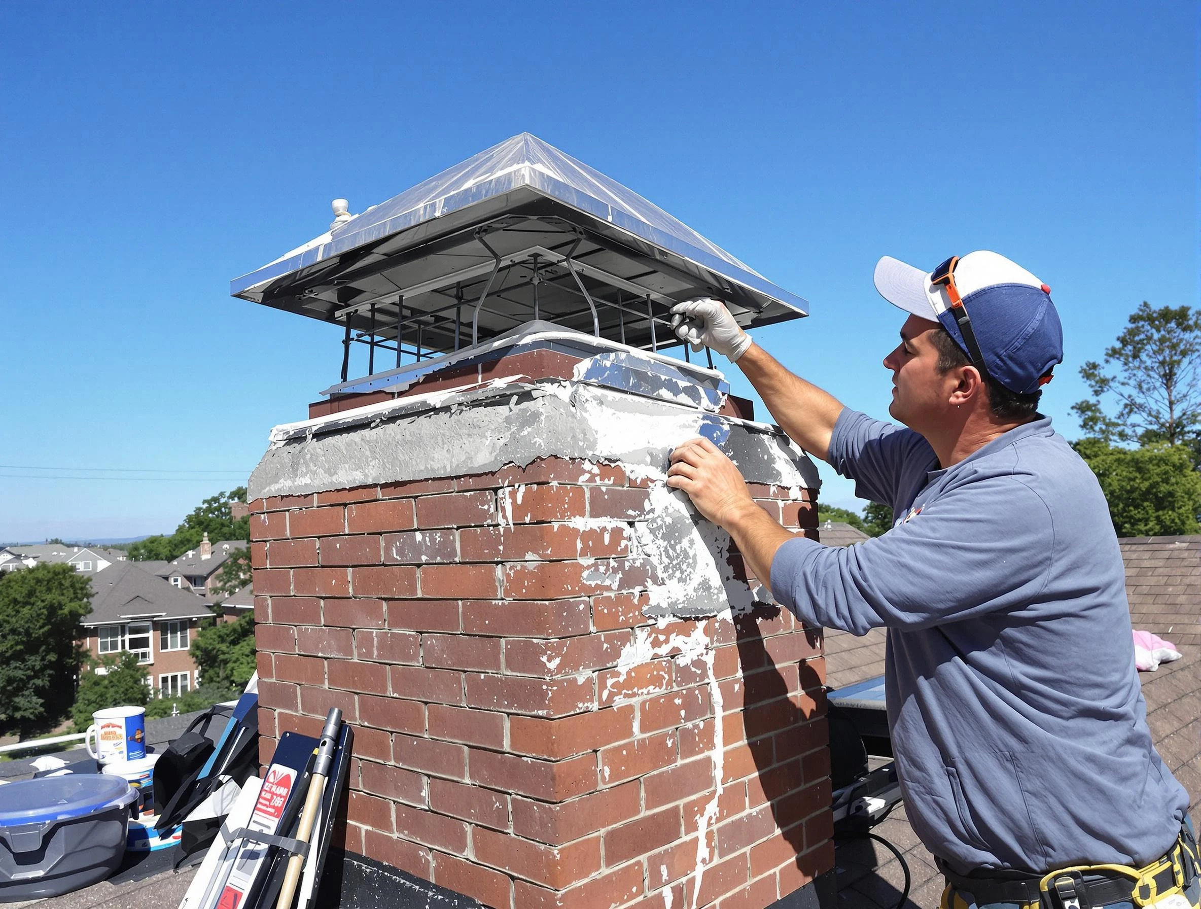 Chimney Crown Services service in Hempfield, PA