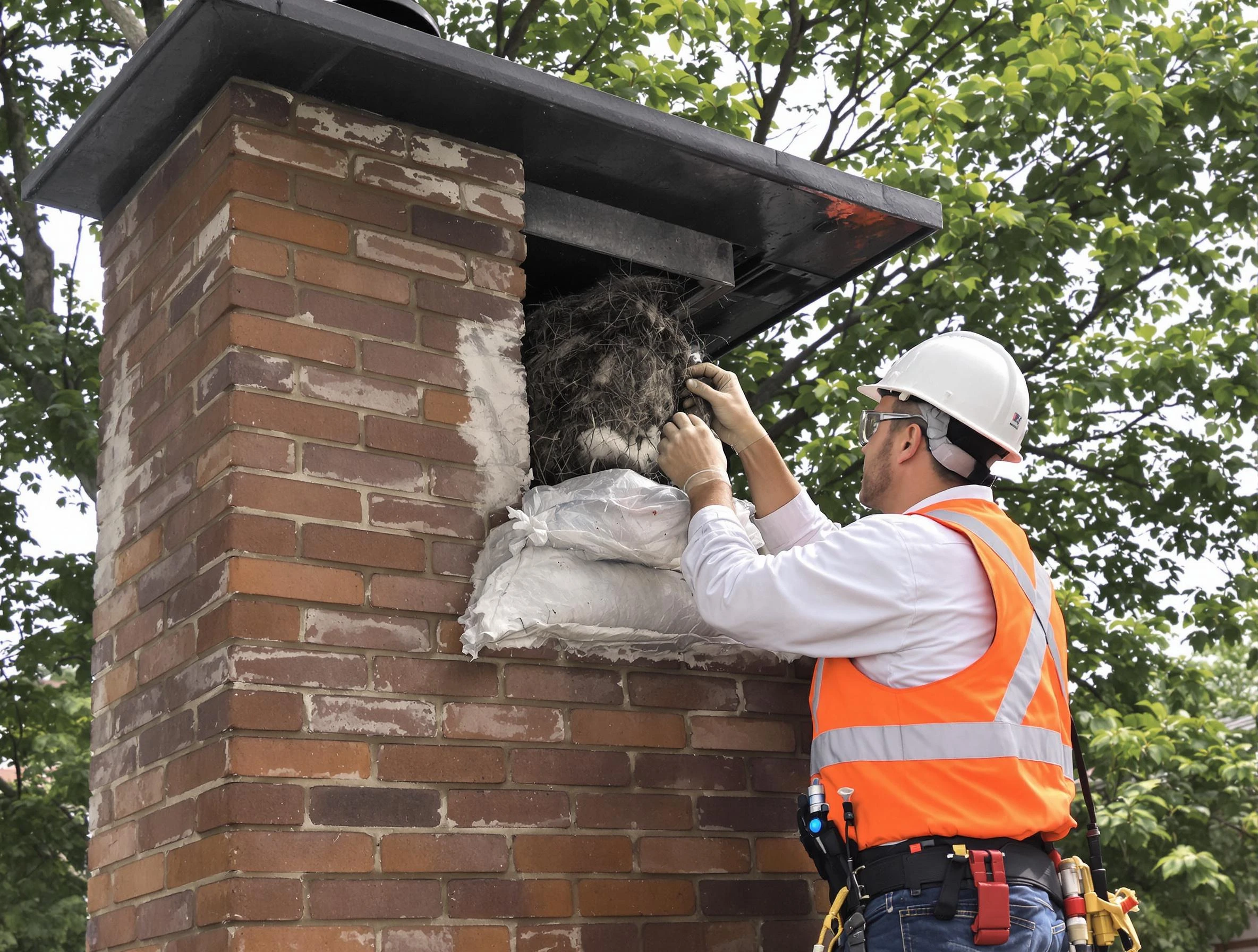 Humane removal of debris and animals by Hempfield Chimney Sweep in Hempfield, PA