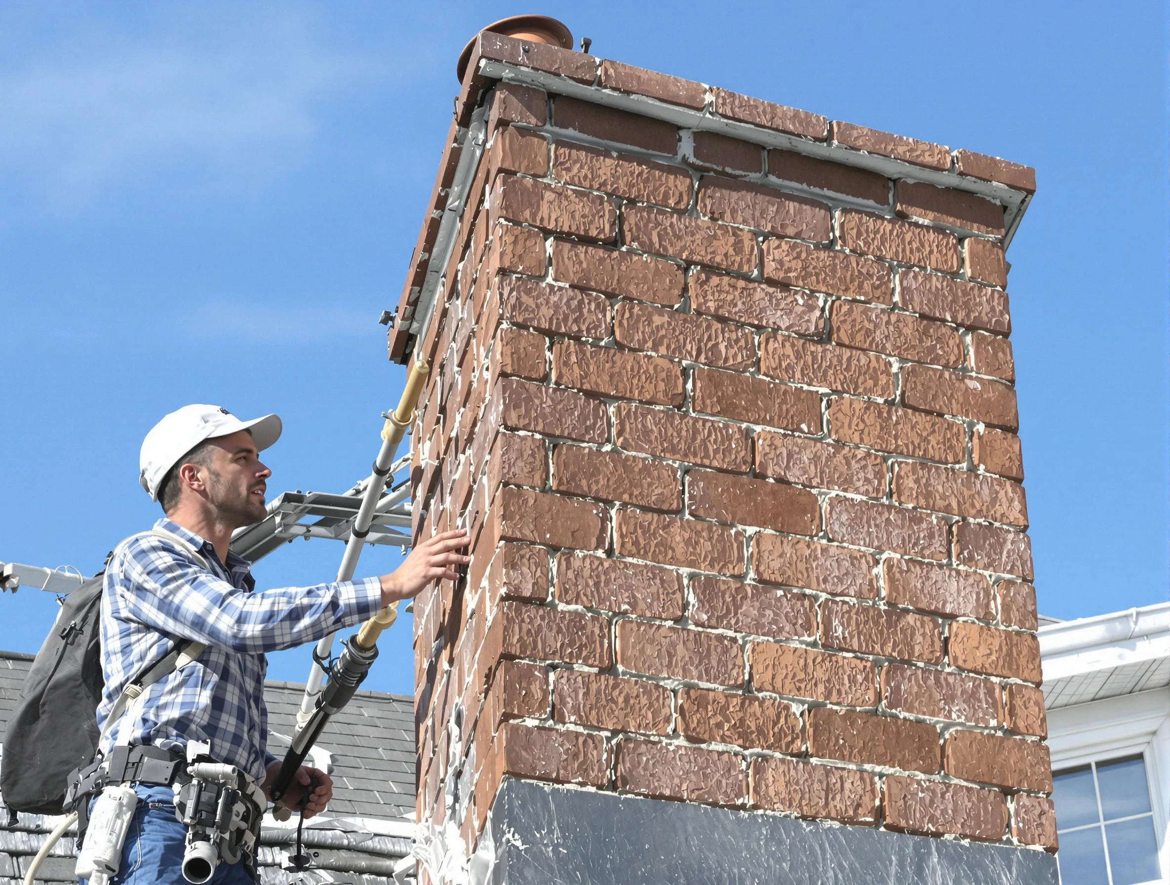 Brickwork for a chimney rebuild by Hempfield Chimney Sweep in Hempfield, PA