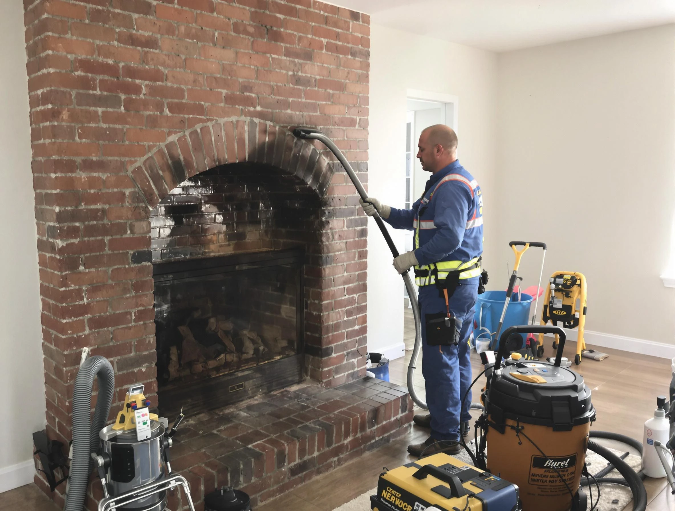 Hempfield Chimney Sweep expert performing detailed chimney sweep in Hempfield, PA
